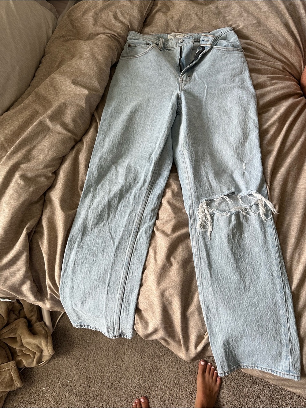 Abercrombie & Fitch the 90s straight Ultra high rise jeans